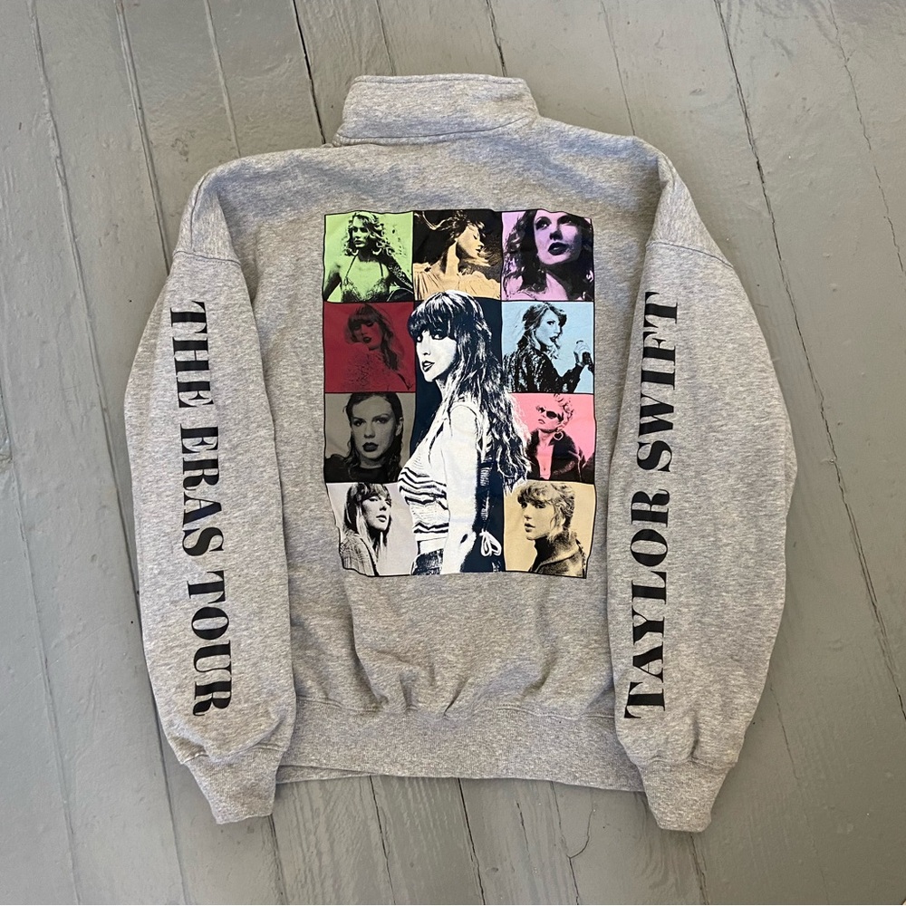 Taylor Swift The Eras Tour Gray Sweatshirt